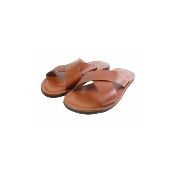 Malibu Italian Brown Mens Leather Shoes, Sandals Shoes main image 5